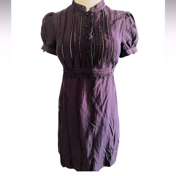 JUICY COUTURE PURPLE SILK & COTTON SIZE 0 - Picture 6 of 6